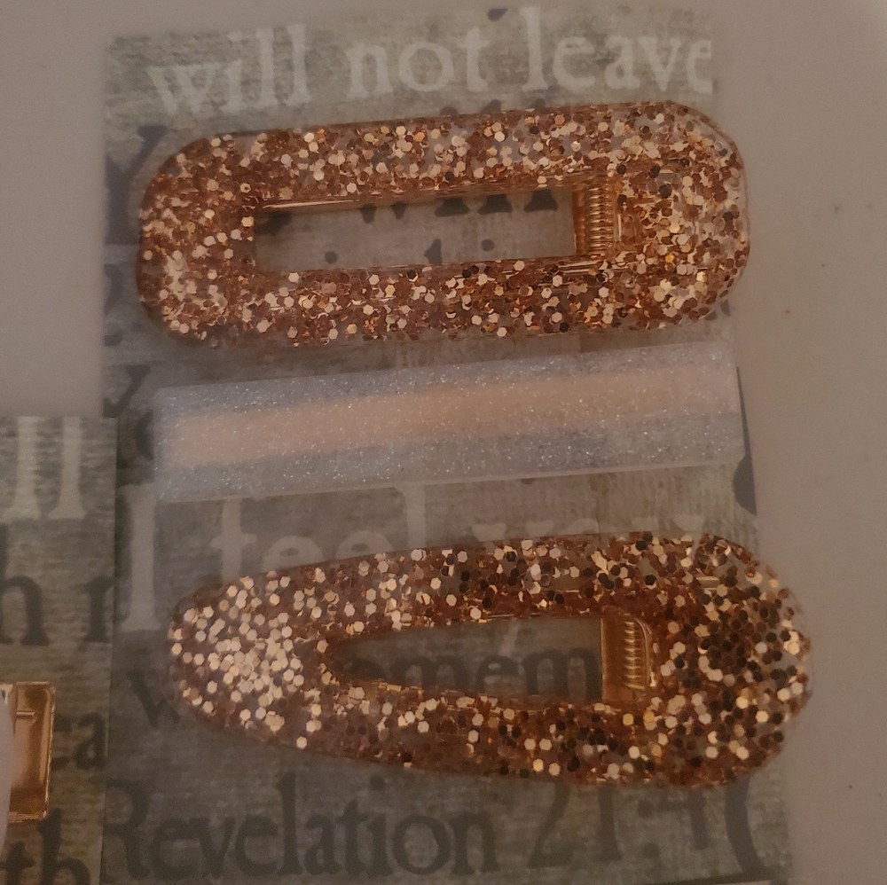 3 resin barrettes